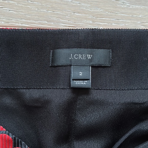 J. Crew Faux wrap skirt in Jacquard Hearts - Picture 4 of 9